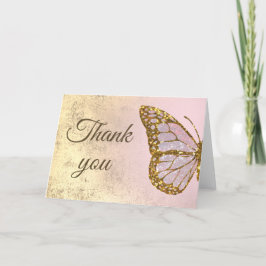 butterfly design thank you karte