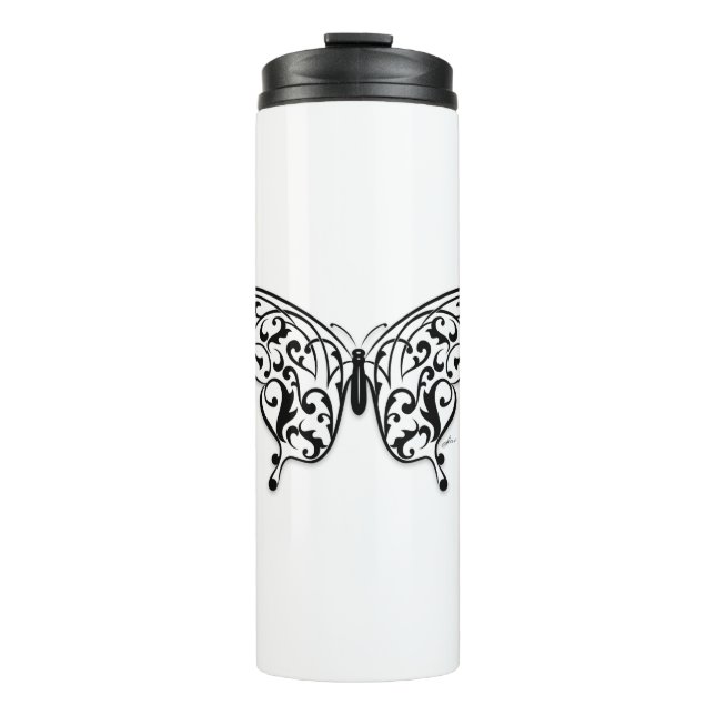 Butterfly_Design Thermosbecher (Vorderseite)