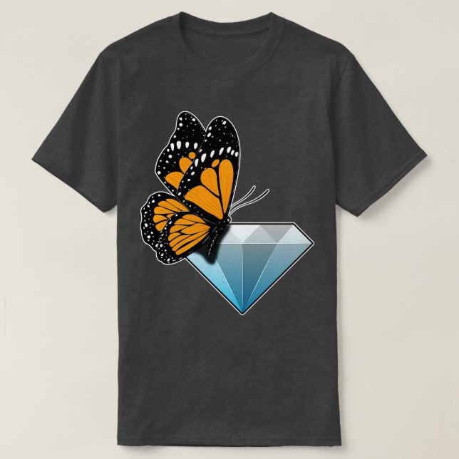 Butterfly Diamond T-Shirt (Design vorne)
