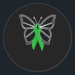 Butterfly Donate Life Organ Donor Runder Aufkleber<br><div class="desc">Butterfly Donate Life Organ Donor</div>