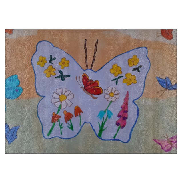 Butterfly Dream Chopping Board Schneidebrett (Vorderseite)