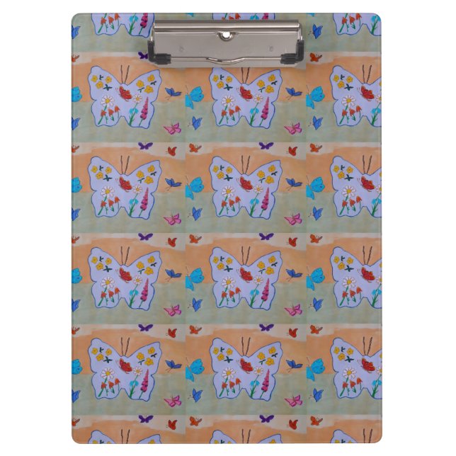 Butterfly Dream Clipboard Klemmbrett (Vorderseite)