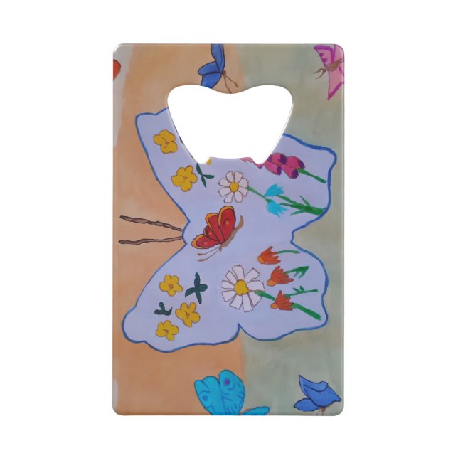 Butterfly Dreaming Bottle Opener Geldbeutel Flaschenöffner (Vorderseite)