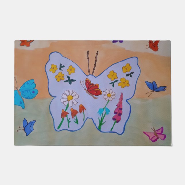 Butterfly Dreaming Fußmatte (Vorderseite)