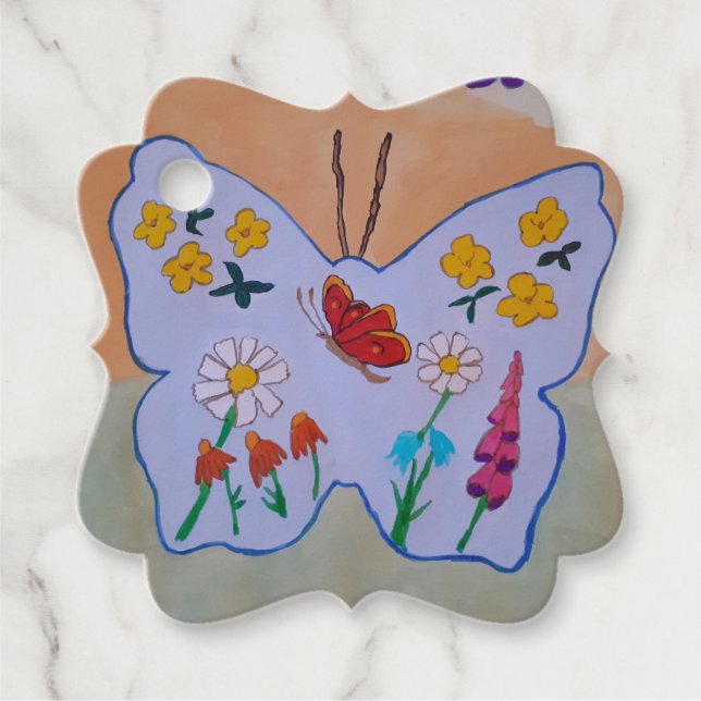 Butterfly Dreaming Geschenkanhänger (Vorderseite)