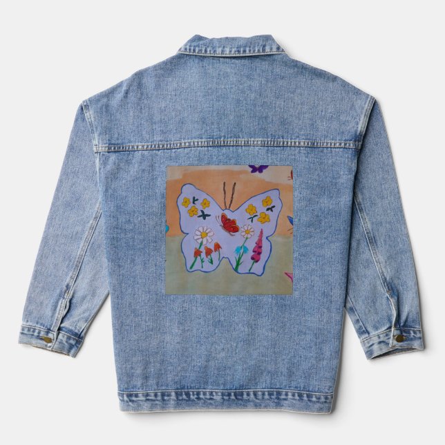 Butterfly Dreaming Jeansjacke (Rückseite)