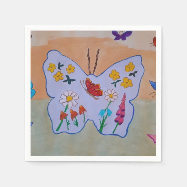 Butterfly Dreaming Serviette (Vorderseite)
