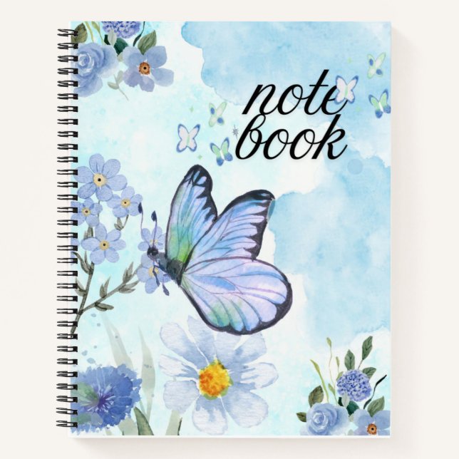 Butterfly Dreams - Ästhetisches Pastell-Notebook | Notizbuch (Vorderseite)