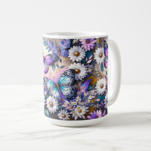 Butterfly Dreams Floral Kaffeetasse