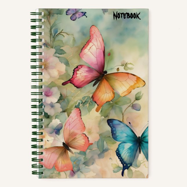 Butterfly Dreams SpiralNotebook Notizbuch (Vorderseite)