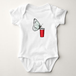 Butterfly Drink Tasse Baby Strampler