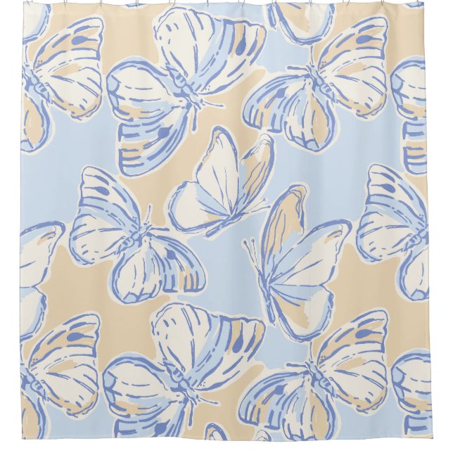 Butterfly-Duschvorhang Duschvorhang (Vorderseite)