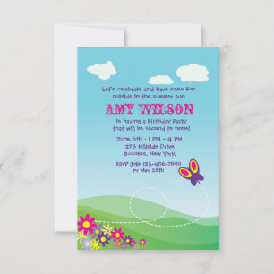 Butterfly-Einladung Einladung
