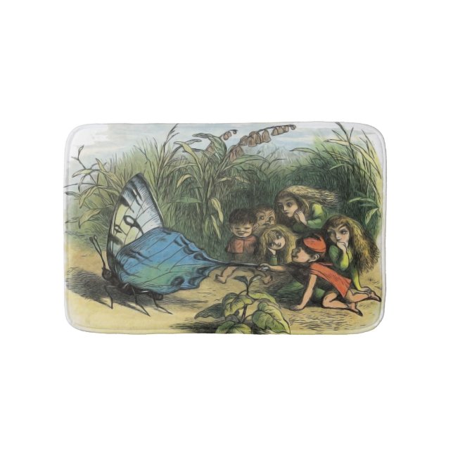 Butterfly Elf Artwork Niedlich Elves Schmetterling Badematte (Vorderseite)