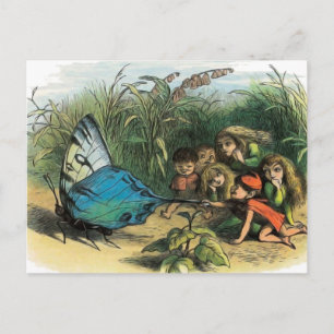 Butterfly Elf Artwork Niedlich Elves Schmetterling Postkarte