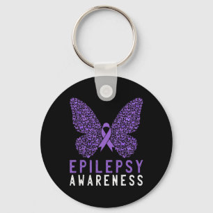 Butterfly Epilepsie Awareness Montag Lila Ribbon S Schlüsselanhänger