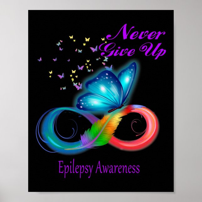 Butterfly Epilepsy Awareness Poster (Vorne)