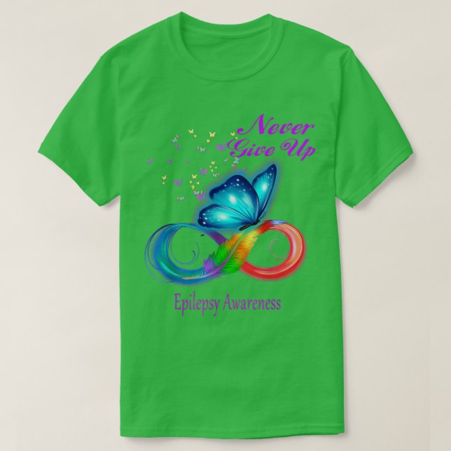 Butterfly Epilepsy Awareness T-Shirt (Design vorne)