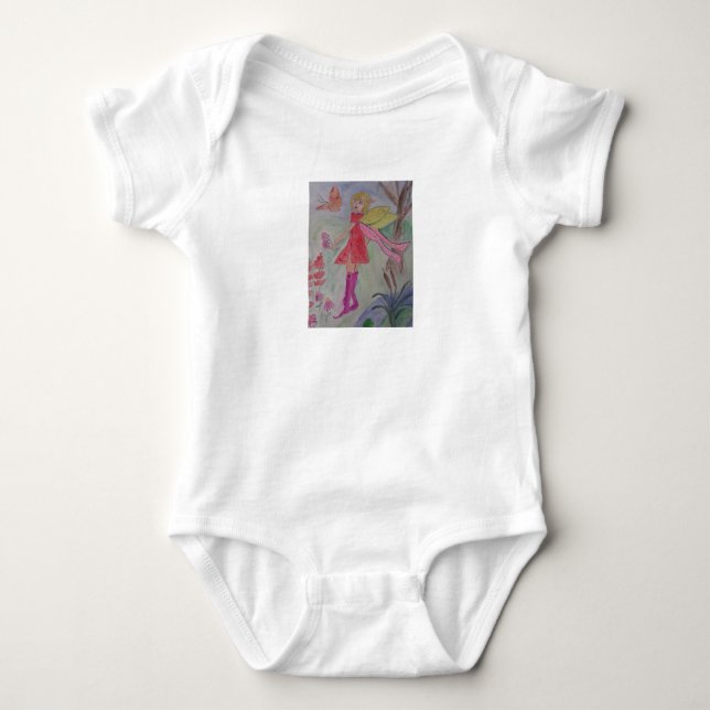 Butterfly Fairy Bodysuit Baby Strampler (Vorderseite)