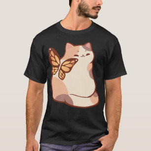 Butterfly Fairy Calico Cat T-Shirt