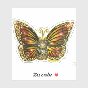 Butterfly Fairy Cat Sticker Cutout