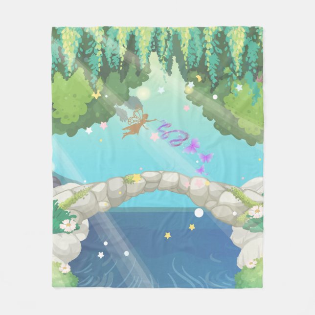 Butterfly Fairy Fleecedecke (Vorderseite)