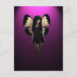 Butterfly Fairy Postcard Postkarte