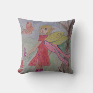 Butterfly Fairy Throw Cushion Kissen