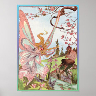 Butterfly Fairy und Centaur Print Poster