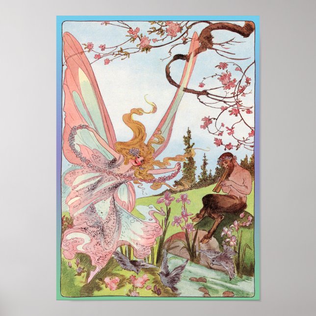 Butterfly Fairy und Centaur Print Poster (Vorne)