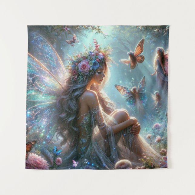 Butterfly Fairy Wandteppich (Vorderseite)