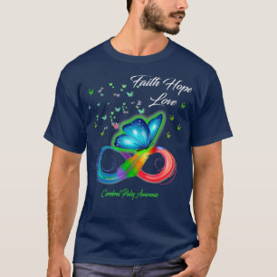 Butterfly Faith Hope Liebe Cerebral Palsy T-Shirt