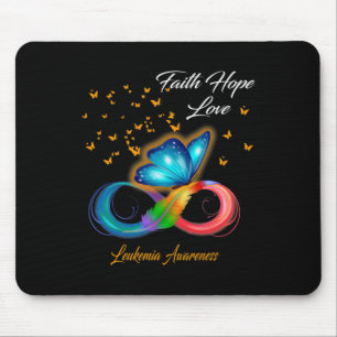 Butterfly Faith Hope Liebe Leukämie Bewusstsein Mousepad