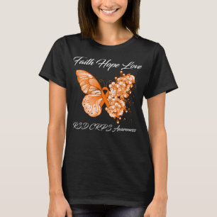 Butterfly Faith Hope Liebe RSD CRPS Bewusstsein T-Shirt