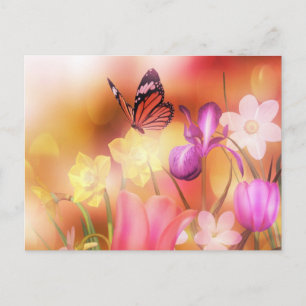 Butterfly Fantasy Garden Postkarte