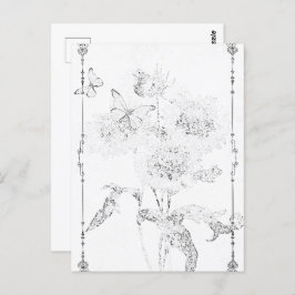 BUTTERFLY FLORAL | Angebrachte Postkarten© Postkar Postkarte