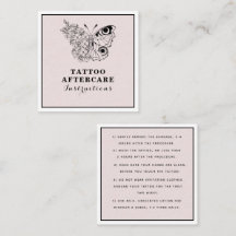Butterfly Floral Auge Tattoo Aftercare Instruction