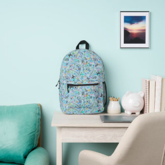 Butterfly Floral Blue Rucksack