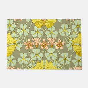 Butterfly Floral botanisch farbig Fußmatte