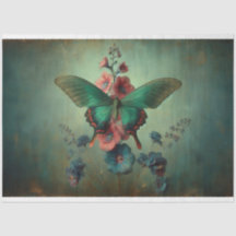Butterfly Floral Decoupage