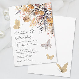 Butterfly Floral Fall Brautparty Einladung