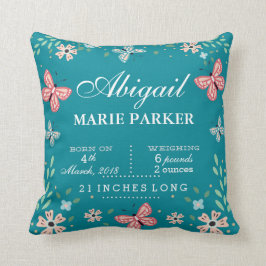 Butterfly Floral Garden Baby Stats Pilz Kissen