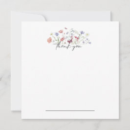 Butterfly Floral Vielen Dank Notecard Dankeskarte