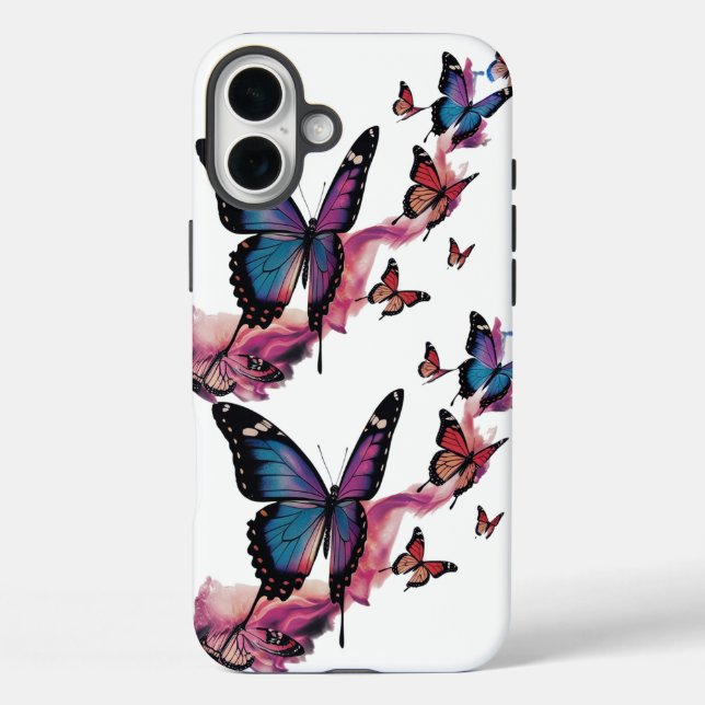 Butterfly Flow iPhone 16 Plus Fall - Umwandlung Case-Mate iPhone Hülle (Rückseite)