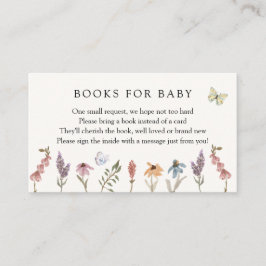 Butterfly Flower Garden Books for Baby Request Begleitkarte