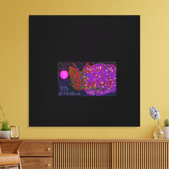 Butterfly Flower on Water Leinwanddruck (Insitu (Wohnzimmer))