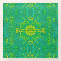 Butterfly Forest Bohemisch Arabesque Muster Green