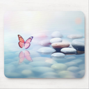 Butterfly Forest Nature Serene Tranquil Mousepad