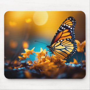 Butterfly Forest Nature Serene Tranquil Mousepad