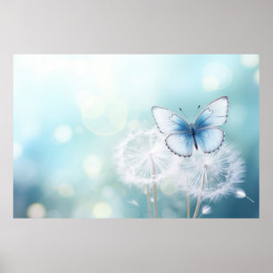 Butterfly Forest Nature Serene Tranquil Poster